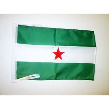 DRAPEAU ANDALOUSIE ARBONAIDA 45x30cm - PAVILLON ANDALOUS INDÉPENDENTISTE 30 x 45 cm haute qualité