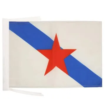 DRAPEAU GALICE ESTRELEIRA 45x30cm - PAVILLON INDÉPENDENTISTE DE GALICIA  30 x 45 cm haute qualité