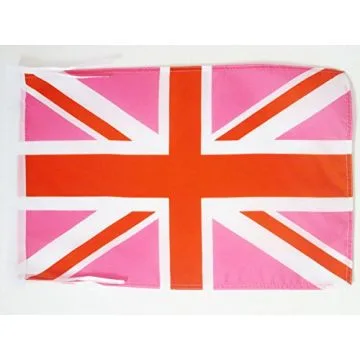 DRAPEAU ROYAUME-UNI ROSE 45x30cm - PAVILLON ANGLAIS - UK - GRANDE BRETAGNE 30 x 45 cm haute qualité