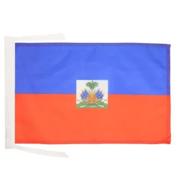 DRAPEAU HAÏTI 45x30cm - PAVILLON HAÏTIEN 30 x 45 cm haute qualité