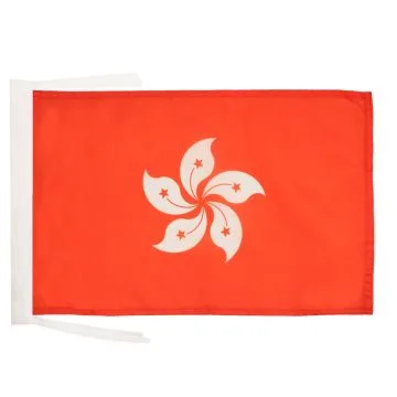 DRAPEAU HONG KONG 45x30cm - PAVILLON HONGKONGAIS 30 x 45 cm haute qualité