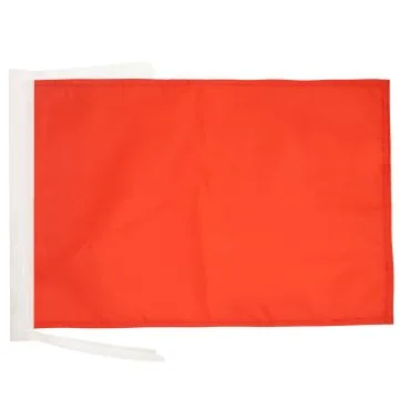 DRAPEAU COMMISSAIRE DE COURSE ROUGE 45x30cm - PAVILLON INTERRUPTION DE LA COURSE 30 x 45 cm haute qualité