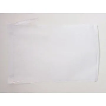 DRAPEAU COMMISSAIRE DE COURSE BLANC 45x30cm - PAVILLON VÉHICULE LENT 30 x 45 cm haute qualité