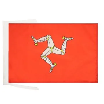 DRAPEAU ILE DE MAN 45x30cm - PAVILLON ANGLAIS 30 x 45 cm haute qualité