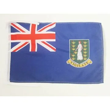 DRAPEAU ILES VIERGES BRITANNIQUES 45x30cm - PAVILLON ANGLAIS 30 x 45 cm haute qualité