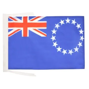 DRAPEAU ILES COOK 45x30cm - PAVILLON DES ILES COOK 30 x 45 cm haute qualité