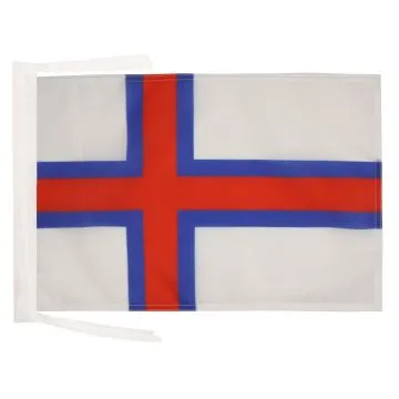 DRAPEAU ILES FÉROÉ 45x30cm - PAVILLON FÉROÏEN 30 x 45 cm haute qualité