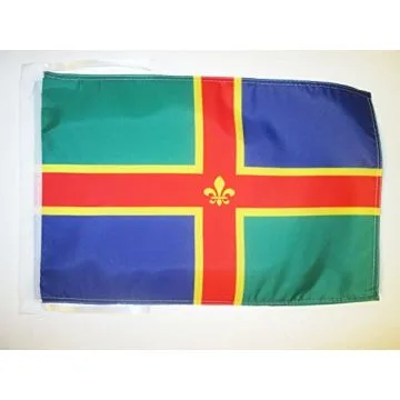 DRAPEAU COMTÉ DE LINCOLNSHIRE 45x30cm - PAVILLON COUNTY OF LINCS. - ANGLETERRE 30 x 45 cm haute qualité