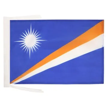 DRAPEAU ILES MARSHALL 45x30cm - PAVILLON MARSHALLAIS  30 x 45 cm haute qualité