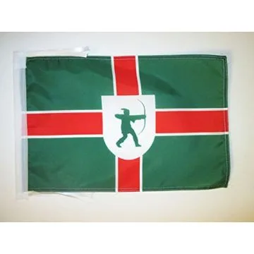DRAPEAU COMTÉ DE NOTTINGHAMSHIRE 45x30cm - PAVILLON COUNTY OF NOTTS. - ANGLETERRE 30 x 45 cm haute qualité