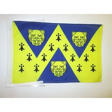DRAPEAU COMTÉ DE SHROPSHIRE 45x30cm - PAVILLON COUNTY OF SALOP - ANGLETERRE 30 x 45 cm haute qualité