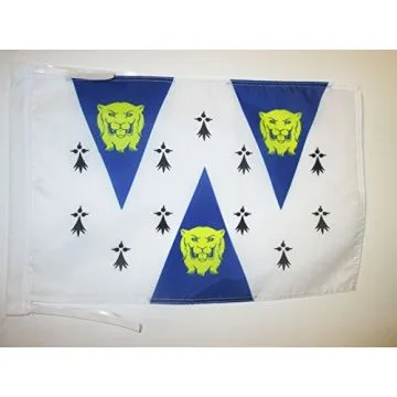 DRAPEAU COMTÉ DE SHROPSHIRE ANCIEN 45x30cm - PAVILLON COUNTY OF SALOP - ANGLETERRE 30 x 45 cm haute qualité