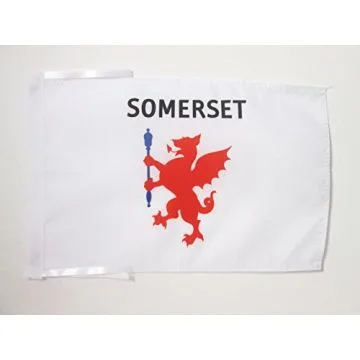 DRAPEAU COMTÉ DE SOMERSET ANCIEN 45x30cm - PAVILLON COUNTY OF SOMERSET - ANGLETERRE 30 x 45 cm haute qualité