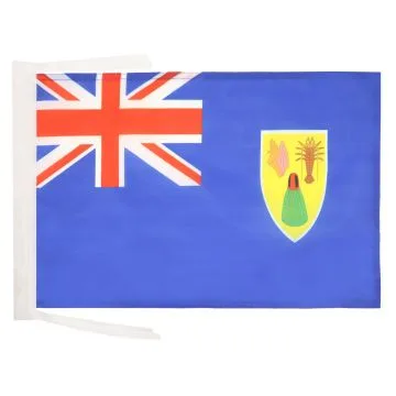 DRAPEAU ILES TURQUES-ET-CAÏQUES 45x30cm - PAVILLON ANGLAIS 30 x 45 cm haute qualité