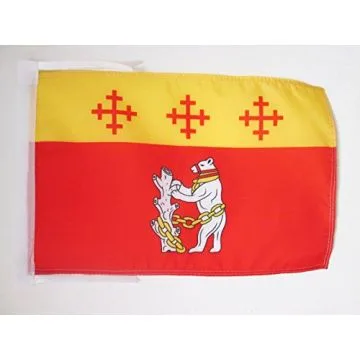 DRAPEAU COMTÉ DE WARWICKSHIRE 45x30cm - PAVILLON COUNTY OF WARKS. - ANGLETERRE 30 x 45 cm haute qualité