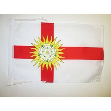 DRAPEAU COMTÉ DU YORKSHIRE WEST RIDING 45x30cm - PAVILLON COUNTY OF YORK - ANGLETERRE 30 x 45 cm haute qualité