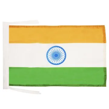 DRAPEAU INDE 45x30cm - PAVILLON INDIEN 30 x 45 cm haute qualité