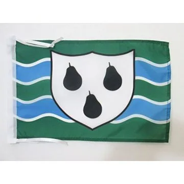 DRAPEAU COMTÍ? DE WORCESTERSHIRE 45x30cm - PAVILLON COUNTY OF WORCS. - ANGLETERRE 30 x 45 cm haute qualité