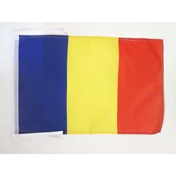 DRAPEAU ANDORRE CIVIL 45x30cm - PAVILLON ANDORRAN SANS Í?CUSSON 30 x 45 cm haute qualité