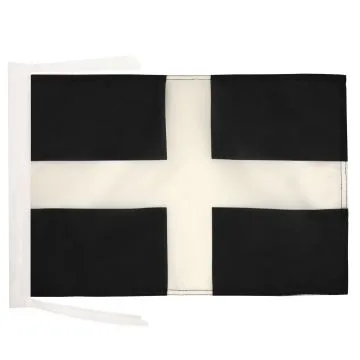 DRAPEAU SAINT PIRAN 45x30cm - PAVILLON DE CORNOUAILLES - BRETAGNE 30 x 45 cm haute qualité