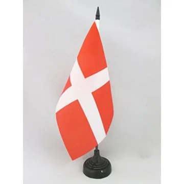 DRAPEAU DE TABLE FLOTTE FRANÇAISE AU XVIÈ SIÈCLE 21x14cm - PETIT DRAPEAUX DE BUREAU PAVILLON MARIN FRANCE 14 x 21 cm