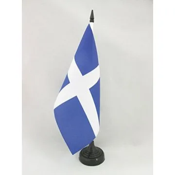DRAPEAU DE TABLE FLOTTE FRANÇAISE AU XVIIÈ SIÈCLE 21x14cm - PETIT DRAPEAUX DE BUREAU PAVILLON MARIN FRANCE 14 x 21 cm