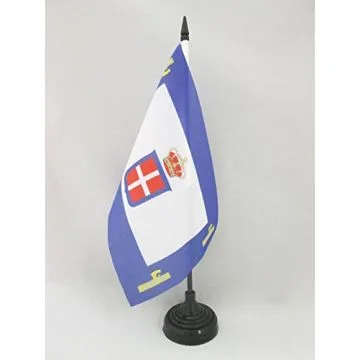 DRAPEAU DE TABLE ITALIE AFRIQUE ORIENTALE 21x14cm - PETIT DRAPEAUX DE BUREAU VICERÉ DELL\'AFRICA ORIENTALE ITALIANA 14 x 21 cm