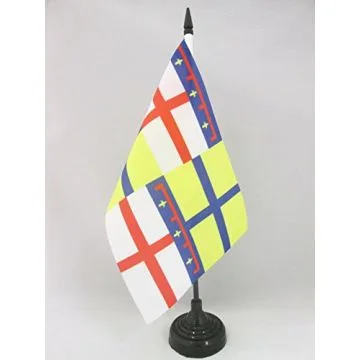 DRAPEAU DE TABLE RÉGION ITALIE EMILIE 21x14cm - PETIT DRAPEAUX DE BUREAU REGIONE STORICA EMILIA 14 x 21 cm