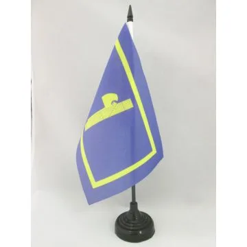 DRAPEAU DE TABLE ITALIE MUSSOLINI 21x14cm - PETIT DRAPEAUX DE BUREAU FASCISTE DU DUCE ITALIEN  14 x 21 cm