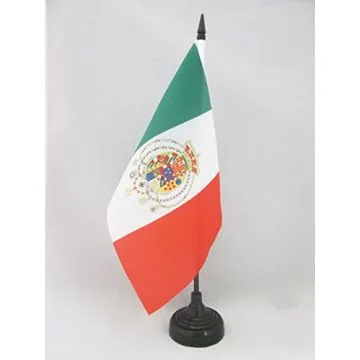 DRAPEAU DE TABLE ROYAUME DES DEUX-SICILES 1860?1861 21x14cm - PETIT DRAPEAUX DE BUREAU ITALIE - SICILE 14 x 21 cm