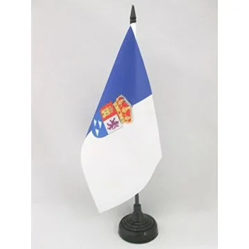 DRAPEAU DE TABLE PROVINCE DE LAS PALMAS 21x14cm - PETIT DRAPEAUX DE BUREAU GRAN CANARIA - ILES CANARIES 14 x 21 cm