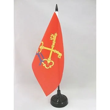 DRAPEAU DE TABLE COMTAT VENAISSIN 21x14cm - PETIT DRAPEAUX DE BUREAU PROVINCE FRANCE - VAUCLUSE 14 x 21 cm