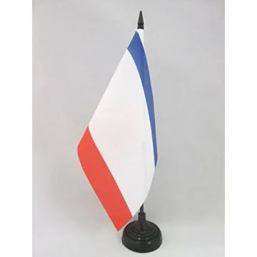 DRAPEAU DE TABLE RÉPUBLIQUE AUTONOME DE CRIMÉE 21x14cm - PETIT DRAPEAUX DE BUREAU UKRAINE - RUSSIE 14 x 21 cm