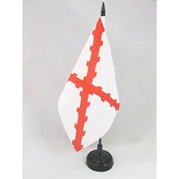 DRAPEAU DE TABLE PAYS-BAS ESPAGNOLS 21x14cm - PETIT DRAPEAUX DE BUREAU TERRITOIRE DES DIX-SEPT PROVINCES 14 x 21 cm