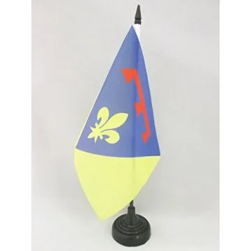 DRAPEAU DE TABLE VAR 21x14cm - PETIT DRAPEAUX DE BUREAU DÉPARTEMENT FRANÇAIS - PACA 14 x 21 cm