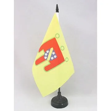 DRAPEAU DE TABLE PUY-DE-DÔME 21x14cm - PETIT DRAPEAUX DE BUREAU DÉPARTEMENT FRANÇAIS - AUVERGNE 14 x 21 cm