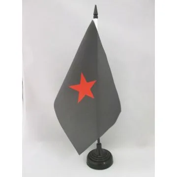 DRAPEAU DE TABLE ARMÉE ZAPATISTE DE LIBÉRATION NATIONALE 21x14cm - PETIT DRAPEAUX DE BUREAU EZLN MEXIQUE 14 x 21 cm