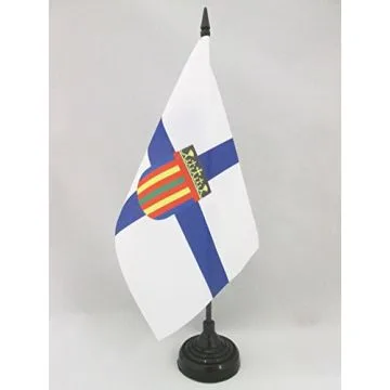 DRAPEAU DE TABLE COPTES CHRÉTIENS D\'ÉGYPTE 21x14cm - PETIT DRAPEAUX DE BUREAU COPTE ÉGYPTIEN 14 x 21 cm