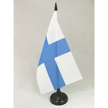 DRAPEAU DE TABLE MARSEILLE 21x14cm - PETIT DRAPEAUX DE BUREAU MARSEILLAIS - VILLE DE MARSEILLE 14 x 21 cm