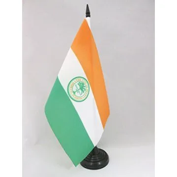 DRAPEAU DE TABLE MIAMI 21x14cm - PETIT DRAPEAUX DE BUREAU VILLE DE MIAMI- FLORIDE 14 x 21 cm