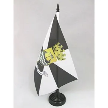 DRAPEAU DE TABLE LISBONNE 21x14cm - PETIT DRAPEAUX DE BUREAU VILLE DE LISBOA - PORTUGAL 14 x 21 cm