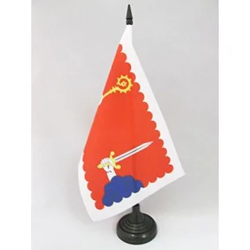 DRAPEAU DE TABLE HAUTE-LOIRE 21x14cm - PETIT DRAPEAUX DE BUREAU DÉPARTEMENT ALTILIGÉRIEN 14 x 21 cm