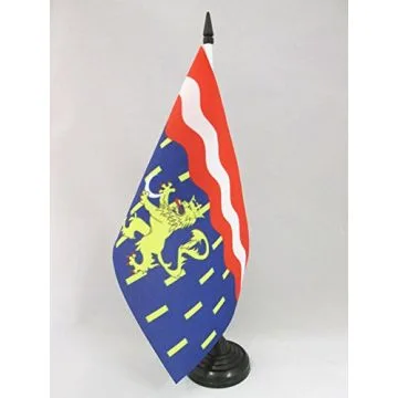 DRAPEAU DE TABLE HAUTE-SAÔNE 21x14cm - PETIT DRAPEAUX DE BUREAU DÉPARTEMENT HAUT-SAÔNOIS 14 x 21 cm