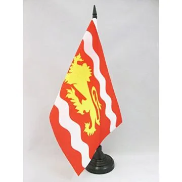 DRAPEAU DE TABLE LOT-ET-GARONNE 21x14cm - PETIT DRAPEAUX DE BUREAU DÉPARTEMENT LOT-ET-GARONNAIS 14 x 21 cm