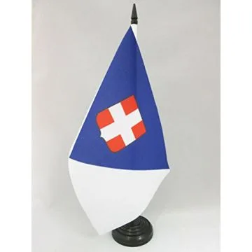 DRAPEAU DE TABLE DÉPARTEMENT DE LA SAVOIE 21x14cm - PETIT DRAPEAUX DE BUREAU DÉPARTEMENT SAVOYARD 14 x 21 cm