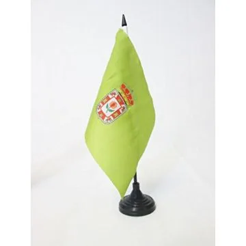 DRAPEAU DE TABLE PROVINCE DE GRENADE 21x14cm - PETIT DRAPEAUX DE BUREAU GRANADA EN ANDALOUSIE 14 x 21 cm