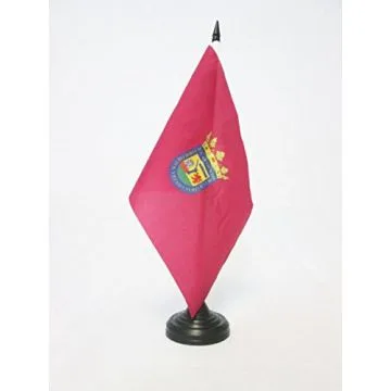 DRAPEAU DE TABLE PROVINCE D\'ALAVA 21x14cm - PETIT DRAPEAUX DE BUREAU ALAVA AU PAYS BASQUE 14 x 21 cm