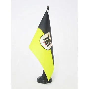 DRAPEAU DE TABLE MUNICH 21x14cm - PETIT DRAPEAUX DE BUREAU MÍ?NCHEN EN BAVIÍ?RE 14 x 21 cm