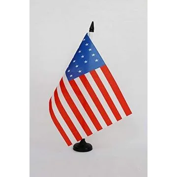 Drapeau de table Etats-Unis 1819-1820 21 étoiles 21x14cm - PETIT Drapeaux DE BUREAU américain ancien 14 x 21 cm