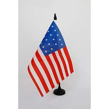 Drapeau de table Etats-Unis 1820-1822 23 étoiles 21x14cm - PETIT Drapeaux DE BUREAU américain ancien 14 x 21 cm